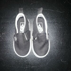 Vans Kids Black Slip-On Sneakers